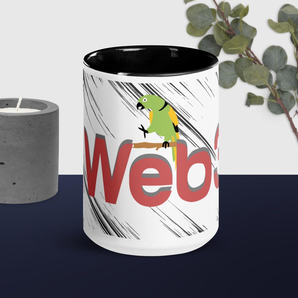 white ceramic mug with color inside black 15 oz front 6527453bb5d7c